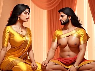 Steamy college hookup with Indian brother, stepsister, and aunty