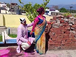 Holi XXX Outdoor Fucking With My Friends Step Sister