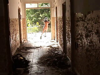 Public Renata and Nigelr anal threesome with double