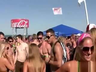 Drunk Teens at Public Boat and beach Party