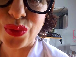 Office Obsession &mdash;  The naked secretary in the office puts on nylon &mdash;  underwear &mdash;  stockings &mdash;  office 11