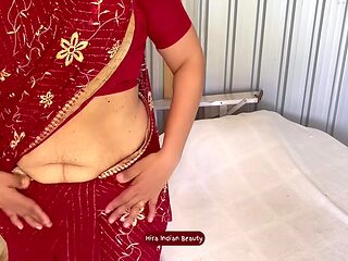 Hiras Erotic Saree Dance - Sari Wearing Asmr - Teasing Belly & Butt Shake