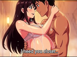 Shower sex husband helping wash Ayesha's pregnant body