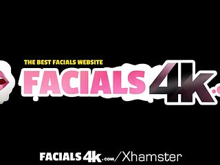 FACIALS4K - Wife Seduces Pool Boy Into Threesome With Multiple Oozing Facials