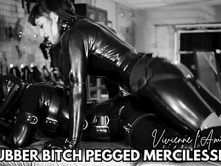 Rubber Bitch Pegged Mercilessly - Black and White Edition (1080p Full HD)