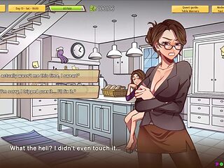 Gobbling the principal's vulva on the desk in a high school adventure