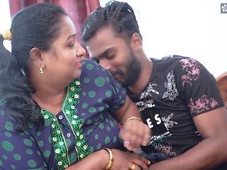 Desi Mallu Aunty enjoys his neighbor's Big Dick when she is all alone at home ( Hindi Audio )