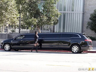 Brazzers August Taylor Hot Czech Blowjob & Reverse Cowgirl in Car with Driver Johnny
