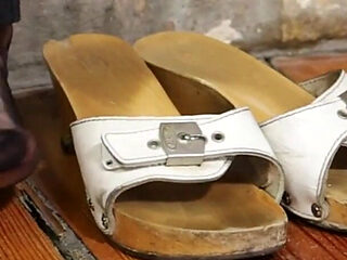 Calm Dangling in Sheer Nylons