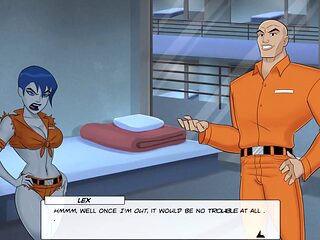 DC Comics mommy with big boobs in manga-themed action