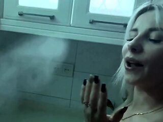 Blonde Tattooed Amateur Babe With Big Tits Orgasms On Webcam