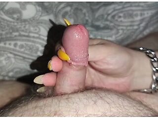 My Long Pointy Nails Make His Little Dick So Hard *cumblast