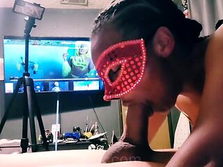 Ebony Femdom Creampie