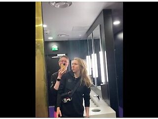 Lesbian Rough Public Toilet Fuck After The Gym
