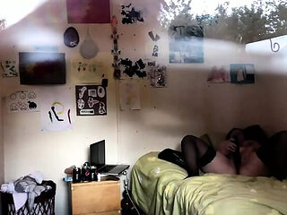 Lucky Lodger Catches Busty British MILF Masturbating in Window - Homemade Voyeur HD