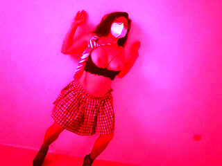 Bad Student!! Seducing My Teacher in Uniform on a Live Video Call