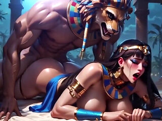 Cleopatra Anime Fucked by Sphynx God Ai