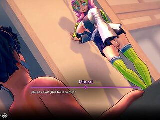 My Hentai Fantasy - Flirting With Beautiful Mitsuri Kanroji From Demon Slayer: Kimetsu no Yaiba To Fuck Her