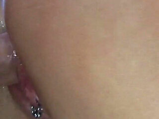 Busty Blonde MILF Gets Facial with Sexy Lingerie on