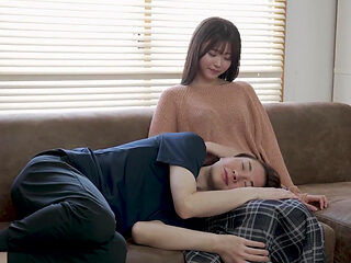 Secretly Fucked by Father-in-law Behind Husband's Back. Daughter-in-law Awakens to Lust and Becomes a Meat Toilet