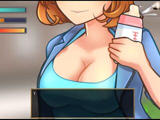 Anime, femdom university, toilets
