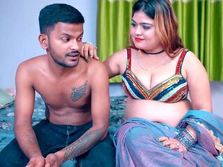 Milky Bhabhi's Indian Brunette Passion Ignites in Handjob Heat