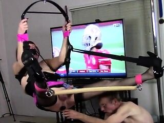 Kinky Crossdresser Swing Play with Michelle