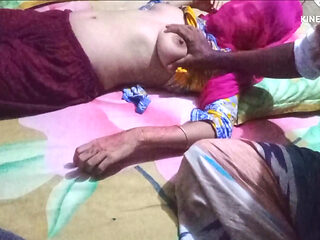 Bangladeshi stepsister give me massage. me give a massage his bobs