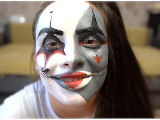 Halloween Blowjob Clown Satisfies Daddys Dick On Camera