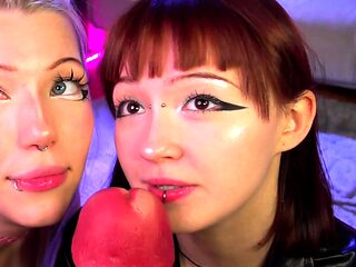 WY Tiny Teen Lesbian Toy and licking Time