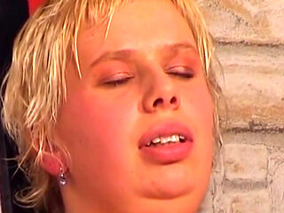 Mature Mistress Toys Her Bound Blonde Sub Hard
