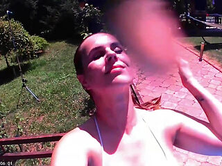 Dildo Fuck and Dildo Blowjob While Holding My Breath Underwater in Pool