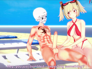 Burnice Bikini Blowjob on the beach - 1 - Zenless Zone Zero (ZZZ)