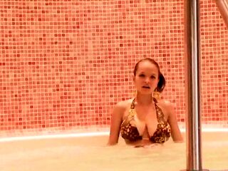 Teen Paris Milan Teasing in the Bath
