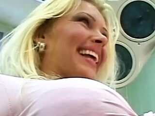 Young Blonde with Big Tits Fucked Hard by Doctor - Cumshot on Ass