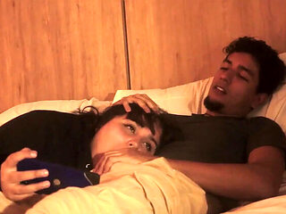 Step Sister Blowjob Almost Caught! Hardcore Spanish Amateur with Brunette Chubby Stepsis