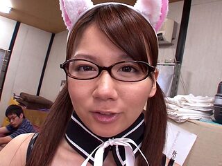 Kinky double japanese blowjob and hardcore fucking session