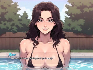 My New Girlfriend Taboo Hentai Game Ep.53 My Step MILF Went From Bikini to Topless with Her Lesbian Friend!