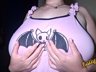Do you want to play with my Huge Natural Tits Katty Milk