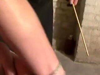 Humiliated bound woman in the basement