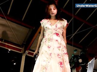 Sophisticated slag at nude sports trailer