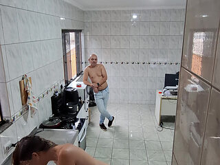 The maid agreed to get naked and receive an ejaculation on her face.