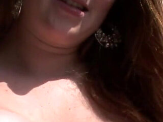 Big Natural Tits Exposed on a Local College Campus