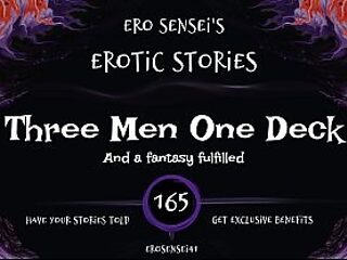 Three hot men take turns giving a sensual massage.