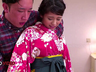 Ema Kato's Kimono Seduction Leads to Intense Hardcore Sex Adventure