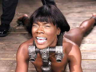 Ana Foxxx Machine Fucked & Flogged - BDSM Bondage & Shocking Orgasm