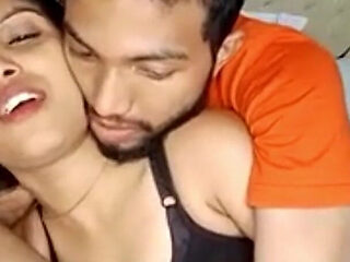Desi Girl Neha Romantic Kissing Boyfriend Boobs Press Many More Watching Video