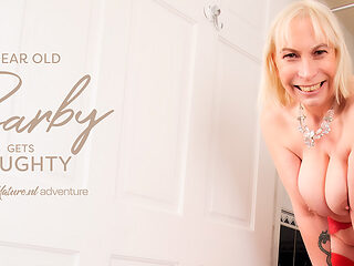 Shaved 56 Year Old Barby Has A Body For For Fun, Is Naughty As Hell And Loves To Masturbate