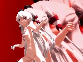 Awesome hentai anal sex with stunning excited nurse