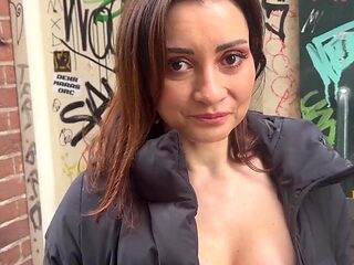 POV real fuck with squirting hot Amsterdam bitch in sexy bodysuit